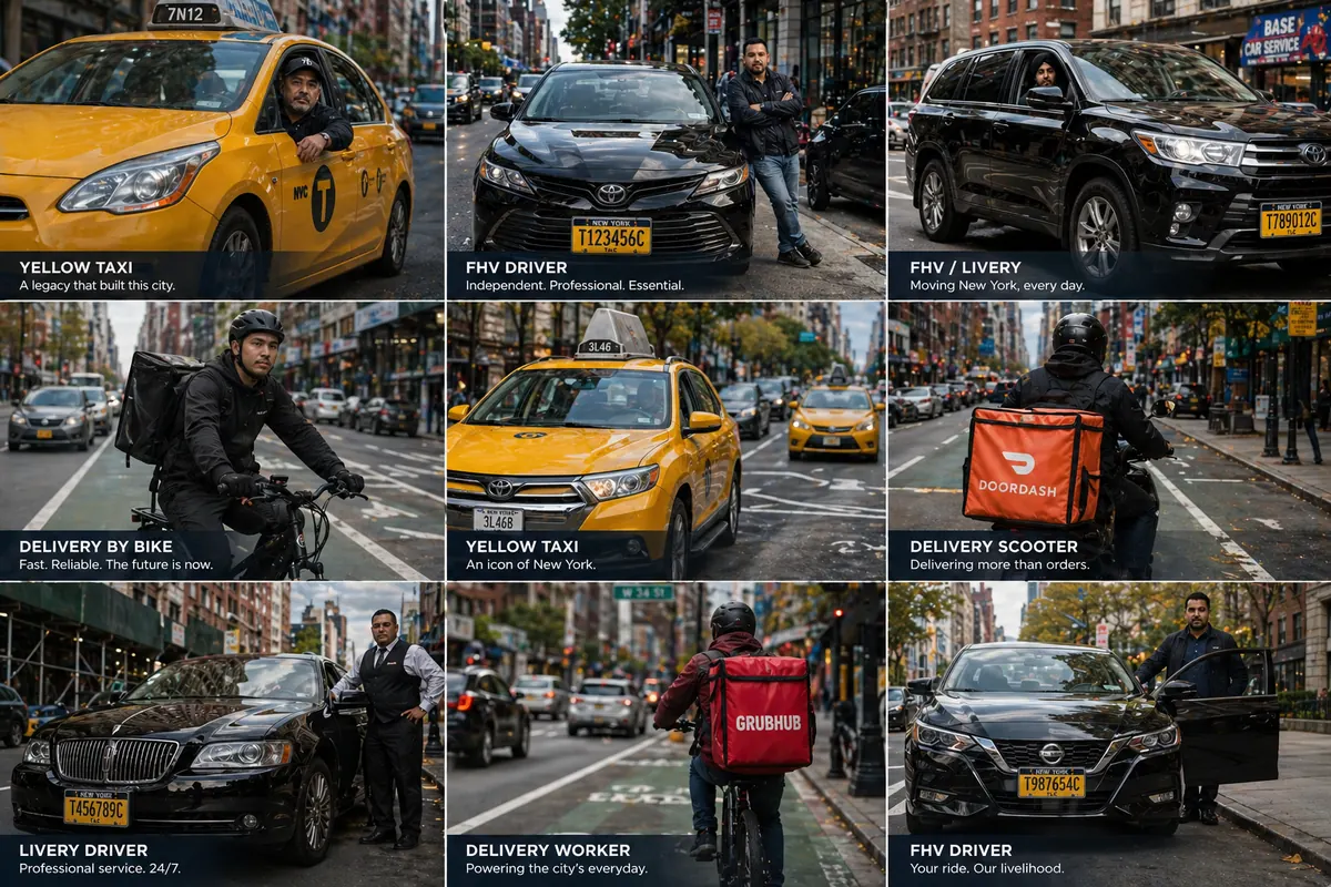 The faces of New York's independent transportation workforce